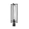 Z-Lite Aura 1 Light Outdoor Post Mount Fixture, 8in. W x 25.75in. H, Black 5013PHBR-BK - alternate 4